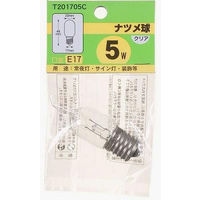 ナツメ球 T20 E17 5W クリア T201705C ヤザワコーポレーション