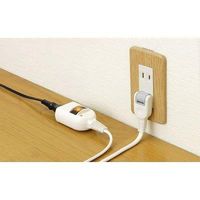 延長コード  電源タップ AC×1個口  スイッチ付 雷ガード付 3m ホワイト Y02BKNS113WH YAZAWA 1個