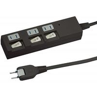 延長コード  電源タップ AC×3個口  スイッチ付 雷ガード付 3m ブラック Y02BKS333BK YAZAWA 1個