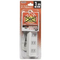 ブレーカー付きテーブルタップ 4個口 1m Y02BS401WH ヤザワコーポレーション（直送品）