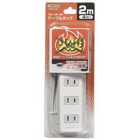 ブレーカー付きテーブルタップ 4個口 2m Y02BS402WH ヤザワコーポレーション（直送品）