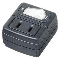 ヤザワコーポレーション 省エネタップ 1個口 黒 Y02F110BK 1個