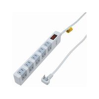 ヤザワコーポレーション 雷サージ・ブレーカー集中スイッチ付タップ 10個口 2m Y02FSBK1012WH 1個