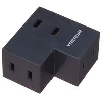 延長コード  電源タップ AC×3個口     ブラック Y02FSU300BK YAZAWA 1個