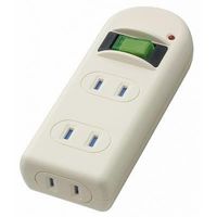 ヤザワコーポレーション 雷サージ・耐トラ付省エネタップ 3個口 白 Y02FUBKS310WH 1個