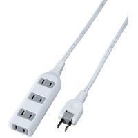 ヤザワコーポレーション 耐トラ付タップ 4個口 3m 白 Y02S403WH 1個