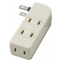 ヤザワコーポレーション 耐トラ付サイドタップ 4個口 白 Y02SU400WH 1個