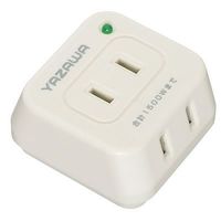 ヤザワコーポレーション スーパー雷サージ付トリプルタップ 3個口 白 Y02THK300WH 1個