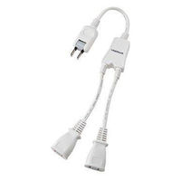 ヤザワコーポレーション ACアダプター用2分配延長コード2個口 Y02V2002WH 1個