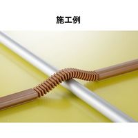 オーム電機 配線モール ジョイント ジャバラ 1号 茶 DZ-MJJ1/T（直送品）