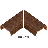 オーム電機 配線モール 曲がり 0号 木目 チーク DZ-MM0/TH（直送品）