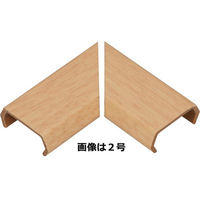 オーム電機 配線モール 曲がり 1号 木目 ライト DZ-MM1/LT（直送品）