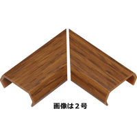 オーム電機 配線モール 曲がり 3号 木目 オーク DZ-MM3/OH（直送品）
