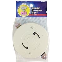 オーム電機 引掛埋込ローゼットボディ HS-L6UHRZ-G 1個