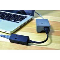 オーム電機 モバイルPCタップ 3個口 0.1m ブラック HS-T1254K（直送品）