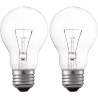 オーム電機 白熱球 E26/40W クリア 2個入り LC100V40W55/2P 1個