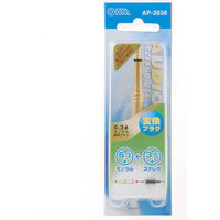 オーム電機 変換プラグ S3.5JーM6.3P AP-2636 1個