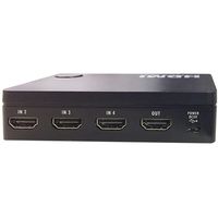 オーム電機 HDMIセレクター 4ポート 黒 AV-S04S-K 1個