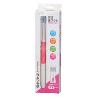 オーム電機 電動ハブラシ 音波歯ブラシ ピンク 乾電池式 Iberis OHM HB-C22AK-P 1個