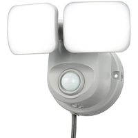 オーム電機 LEDセンサーライト 人感・明暗 コンセント式 2灯 OHM OSE-LS800 1個
