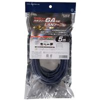 オーム電機 LANケーブル カテゴリー6A 5m PC-N0145（直送品）