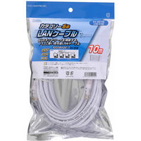 オーム電機 LANケーブル カテゴリー5e 10m PC-N2155 1個