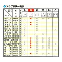 オーム電機 海外用電源形状変換プラグ Bタイプ TRA-A0847B 1個