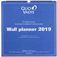 2019年度カレンダー クオバディス 壁掛カレンダー 1冊（直送品）