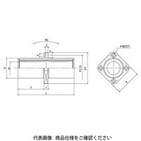 日本ベアリング スライドブッシュ SMKC形(ダブル・センター角フランジ形) SMSKC25UU 1個（直送品）