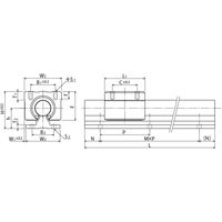 日本ベアリング スライドブッシュ CE形・CD形(コマーシャル形) CE30ー2ー500 1個（直送品）