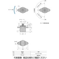 スガツネ工業 ロータリーダンパー TD38型 TD38A1ー6.0K TD38A1-6.0K 1セット(3個)（直送品）