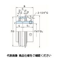 FYH インサート軸受ER(円筒穴)ER202ー10 ER202-10 1セット(3個)（直送品）