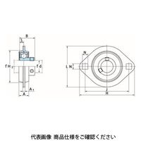 FYH ベアリングユニット鋼板製ひしフランジ形SBPFL(円筒穴)SBPFL202 SBPFL202 1セット(3個)（直送品）