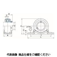 FYH ベアリングユニット鋼板製ピロー形SBPP(円筒穴)SBPP204 SBPP204 1セット(3個)（直送品）