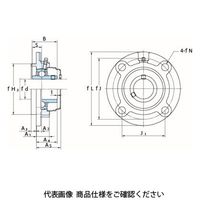 FYH ベアリングユニット印ろう付き丸フランジ形UCFC(円筒穴・カバー付き)UCFC204CE4 UCFC204CE4 1セット(2個)（直送品）
