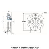 FYH ベアリングユニット印ろう付き丸フランジ形UKFC(テーパ穴)UKFC205L2 UKFC205L2 1セット(2個)（直送品）