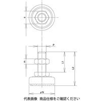 岐阜産研工業 AE型 アジャスター AEー20 1セット(2個)（直送品）