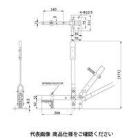 大阪角田興業 トグルクランプ NO.41B大 41B-L 1個（直送品）