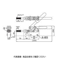 大阪角田興業 トグルクランプ NO.51BS中 51BS-M 1個（直送品）