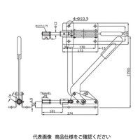 大阪角田興業 トグルクランプ NO.51B大 51B-L 1個（直送品）
