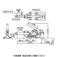 大阪角田興業 トグルクランプ NO.51C 51C 1個（直送品）