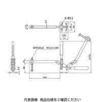 大阪角田興業 トグルクランプ Jー2ーB J-2-B 1個（直送品）