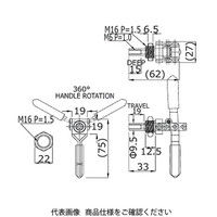 大阪角田興業 押し引き兼用クランプ FM50ー2S FM50-2S 1個（直送品）