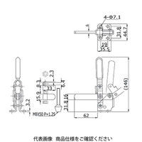 大阪角田興業 トグルクランプ HV350 1個（直送品）