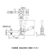 大阪角田興業 トグルクランプ HV153ーXL HV153-XL 1個（直送品）