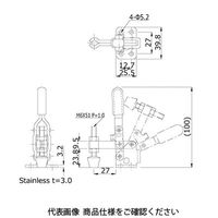 大阪角田興業 トグルクランプ HV250ー2S(ステンレス) HV250-2S 1個（直送品）