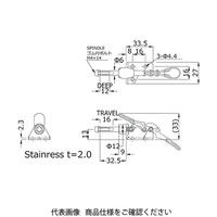 大阪角田興業 横押し型トグルクランプ SL10ー2S SL10-2S 1個（直送品）