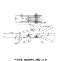 大阪角田興業 引きクランプ FAー400 FA400 1個（直送品）