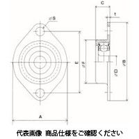 シミズ精工 フランジユニット SFB30ー6 1セット(7個)（直送品）