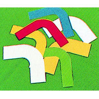 トーアン ガードテープコーナー105ー70ミリ巾用 緑 蛍光 05ー281 1セット(2枚:1枚×2個)（直送品）